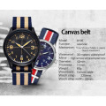 Yxl-862 Relojes para hombre de primera marca de lujo de los hombres de lona militar y muñeca pulsera de cuarzo de la OTAN